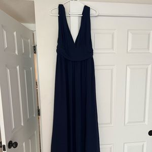 LuLus Heavenly Hues Navy Blue Maxi Dress